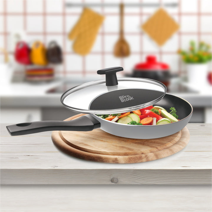 Fry Pan With Lid-Blackpearl-Induction (Milton Procook)