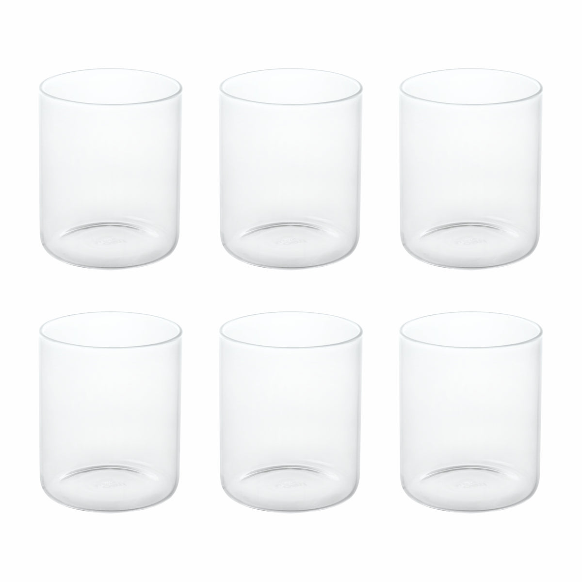 Borosilicate Vector Whiskey Tumbler Set (Treo by Milton) - 6 Pcs Set