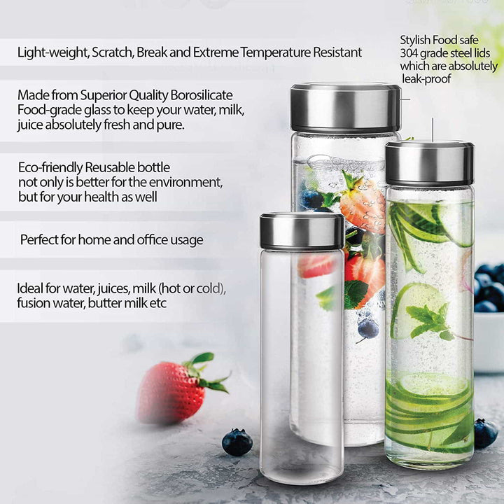 Borosilicate Crysta Glass Bottle (Treo by Milton)