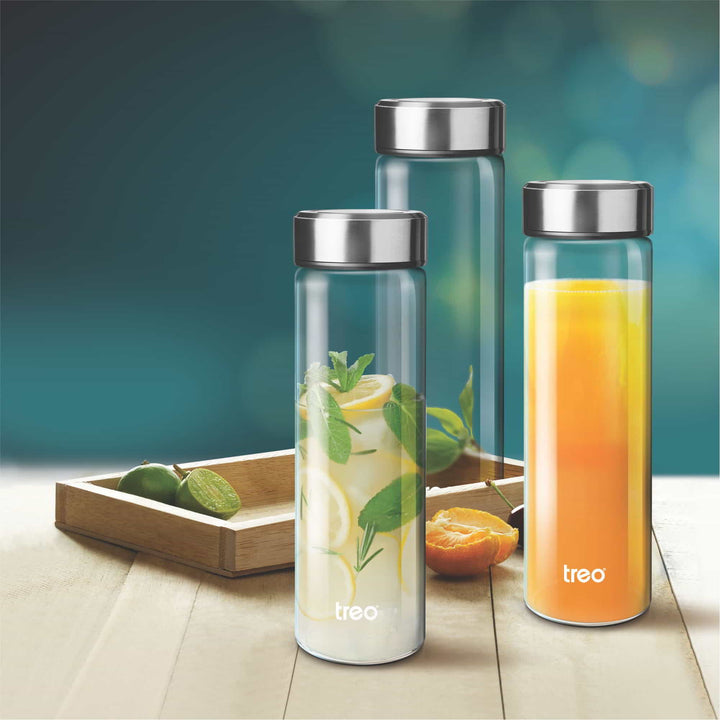 Borosilicate Crysta Glass Water Bottle