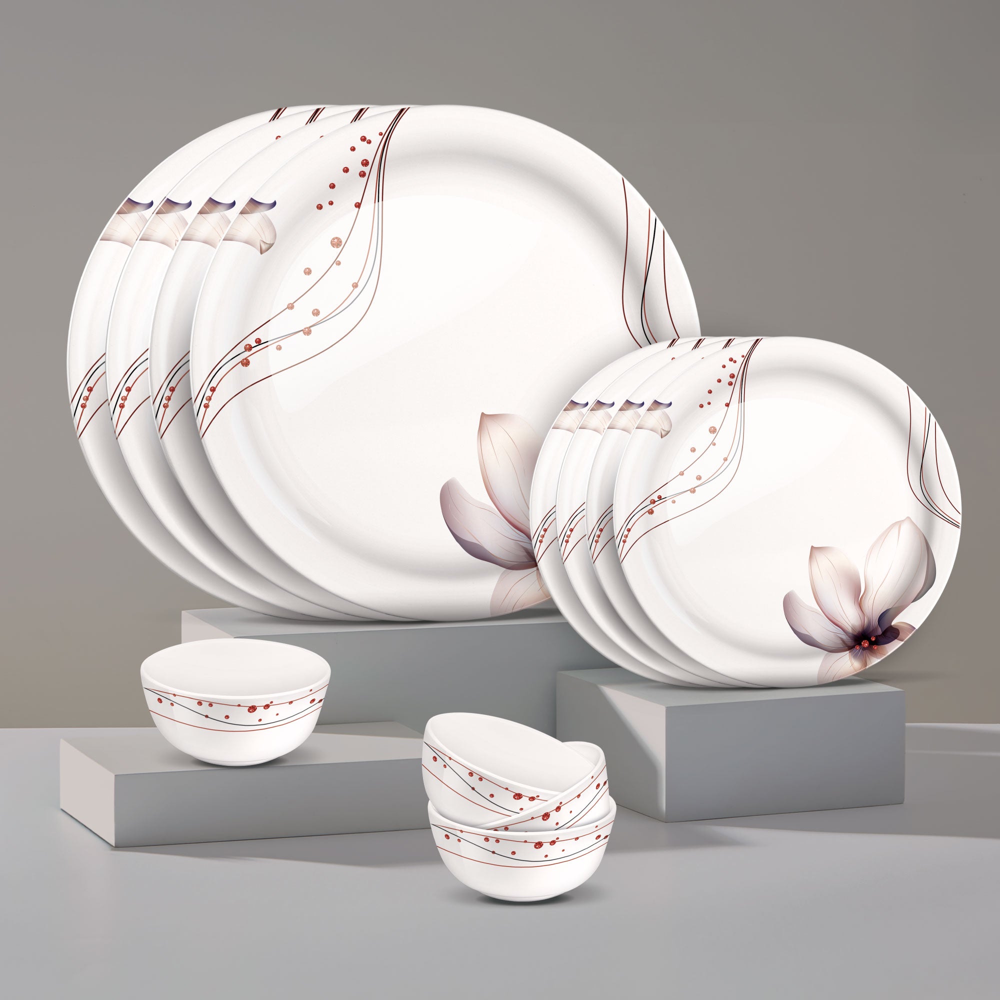 Lissome Dinner Set - Crystal (Melamine)