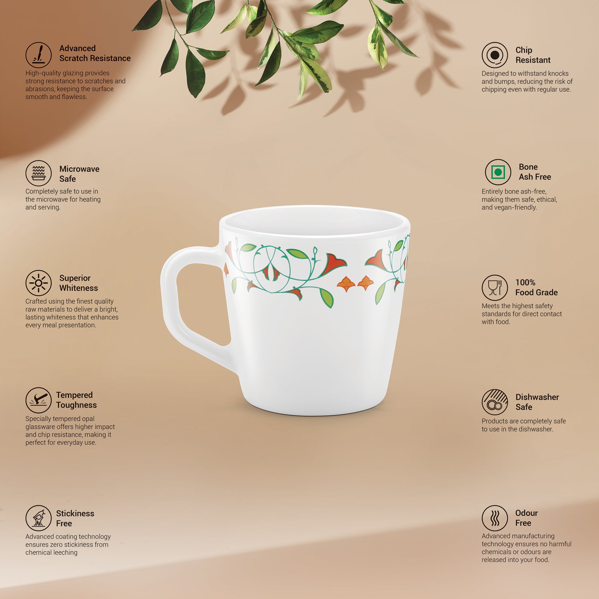 Carmine Cup Set - MEENA (Treo by Milton)