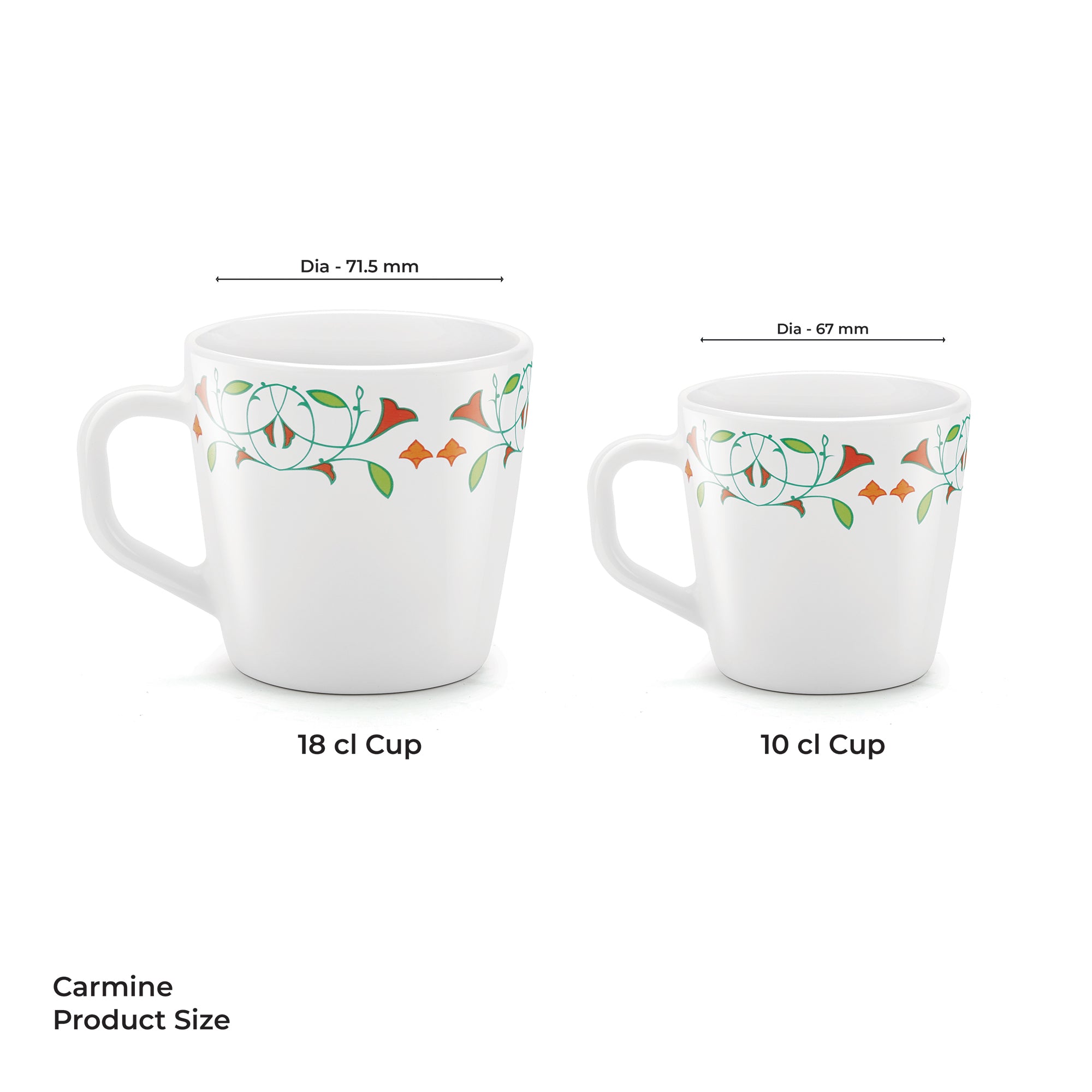Carmine Cup Set - MEENA (Treo by Milton)