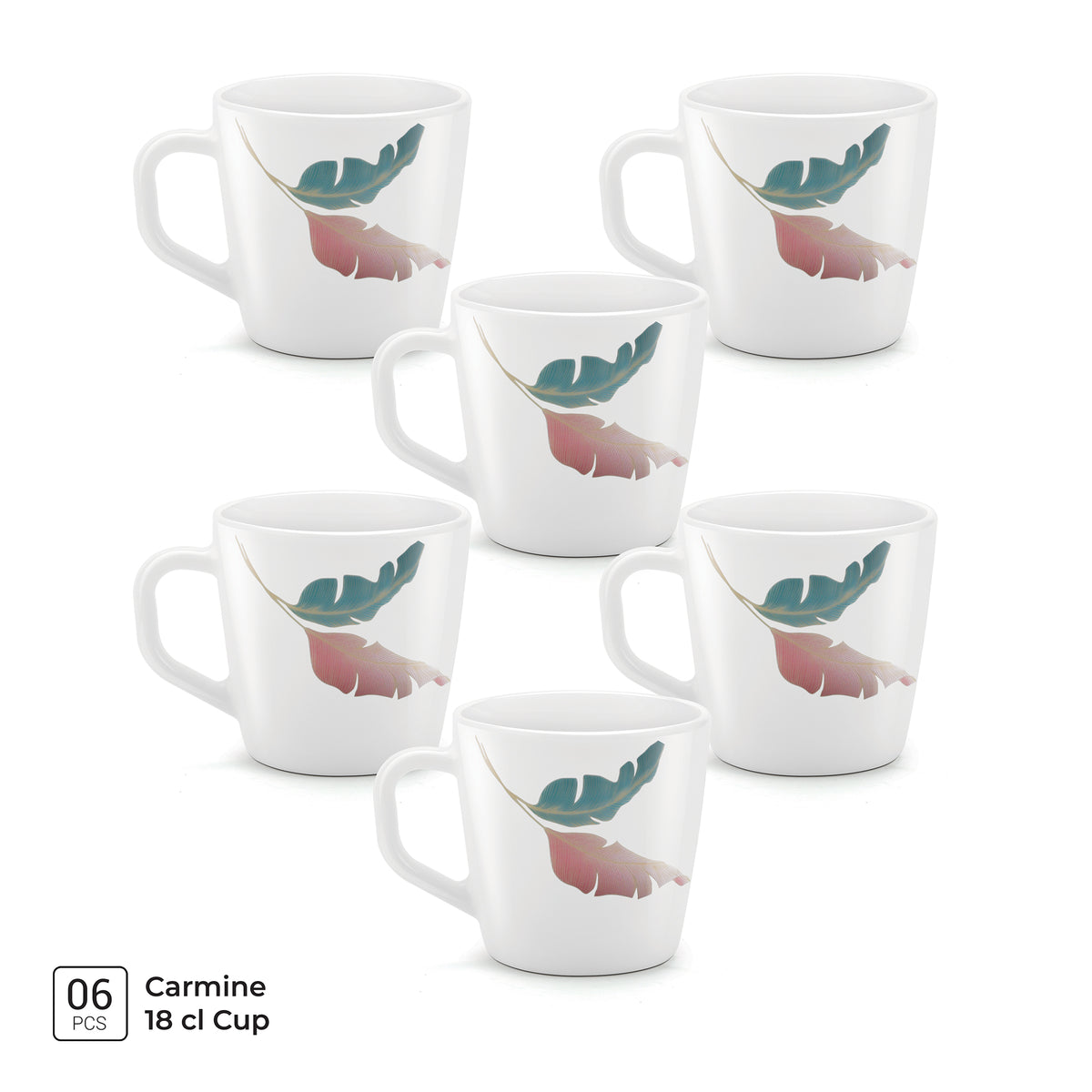 Carmine Cup Set - PALMA (Treo by Milton) - 6 Pcs / 180 ml