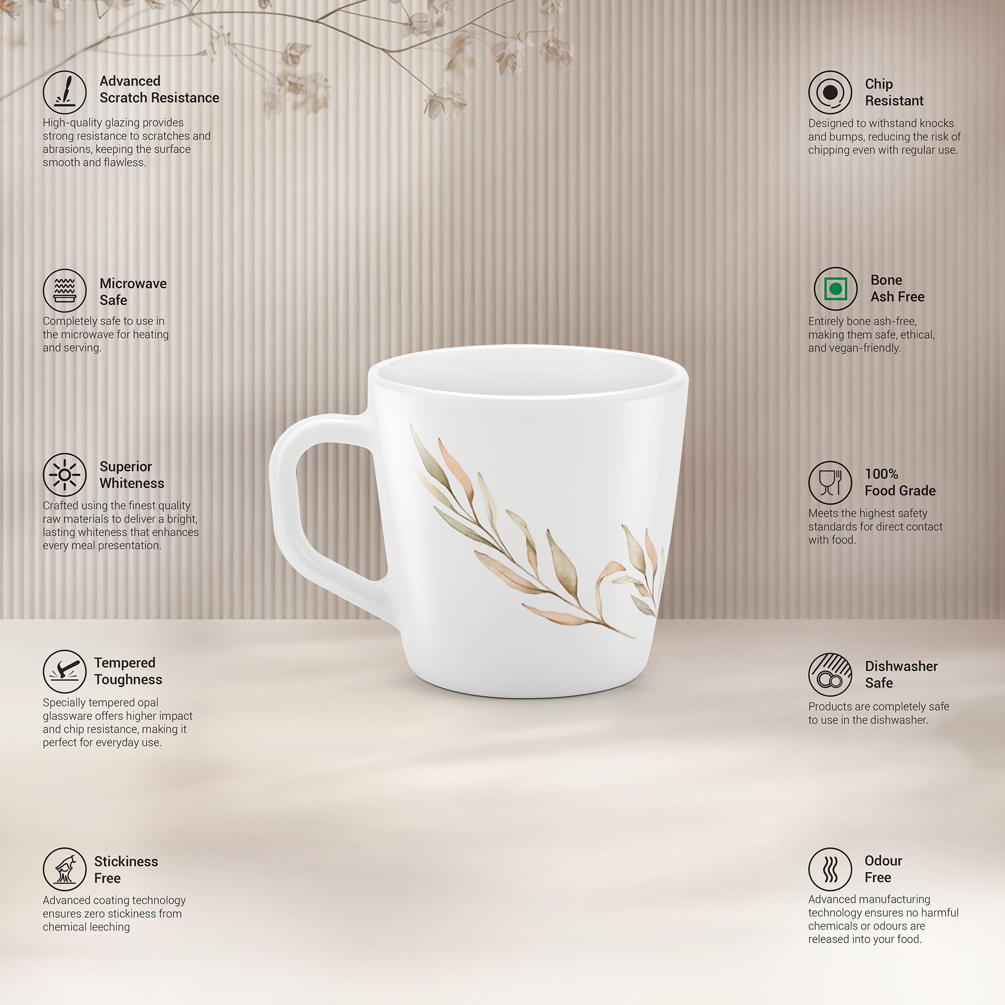 Carmine Cup Set - SELENE (Treo by Milton)