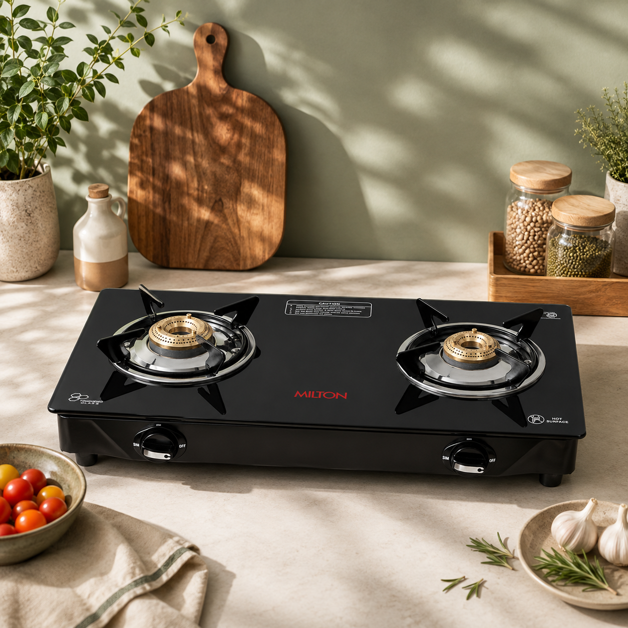 { Black | 2 Burners} 