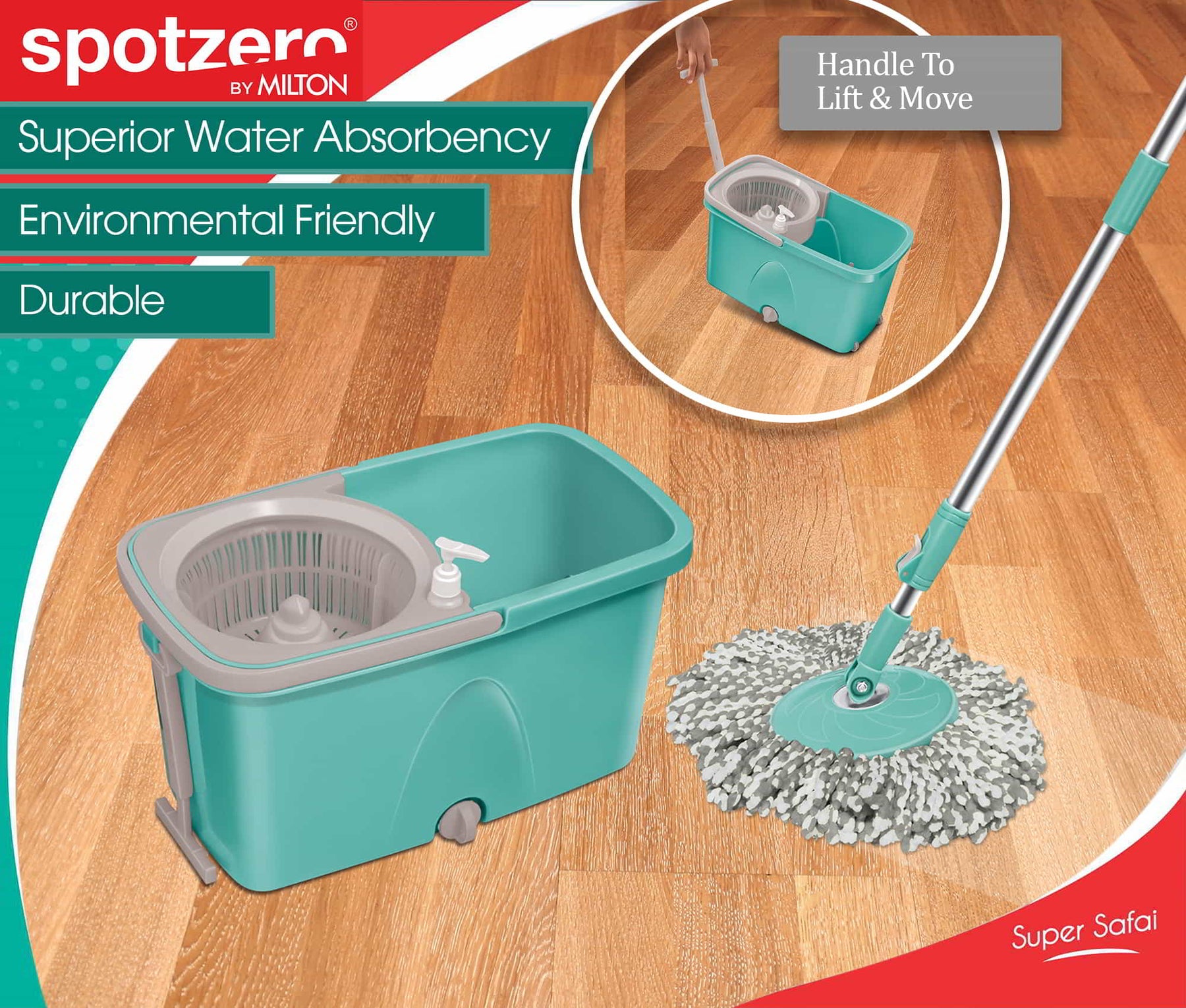 Code Zero Mop Buy Spotzero Classic Spin Mop Online at Best Price | Milton