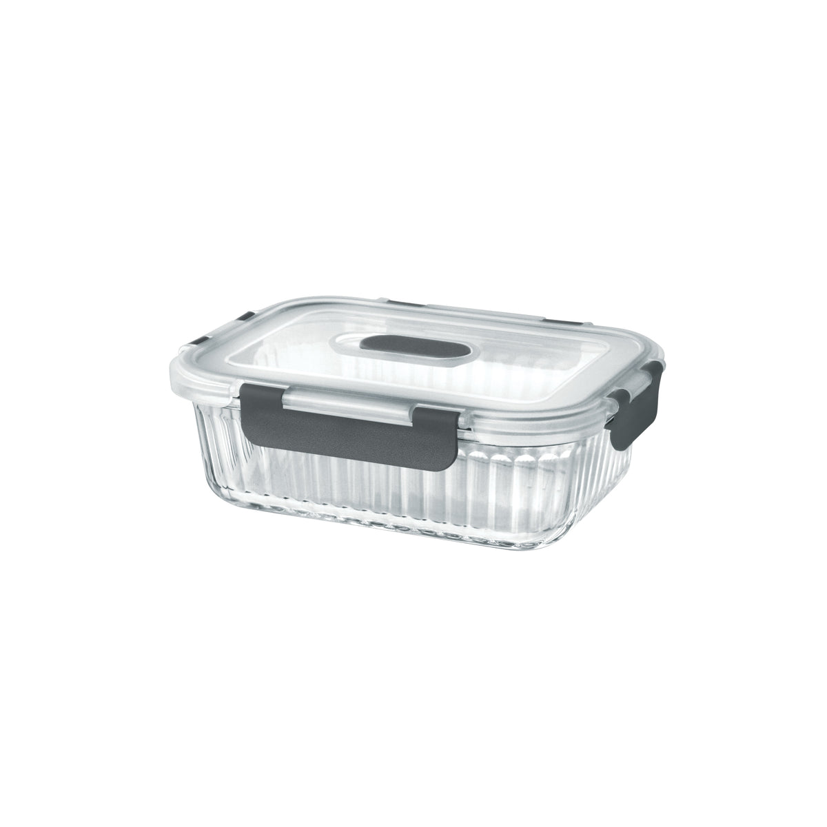 Rectangular Ribbed Container Buy Borosilicate Clip Fresh Rib Rectangular Container Online at Best ...