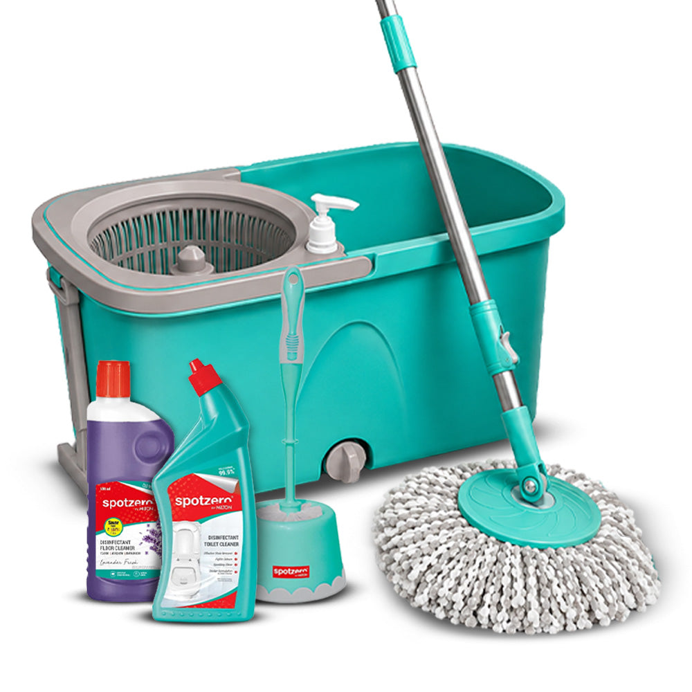 Classic Spin Mop Bathroom Combo (Spotzero by Milton)