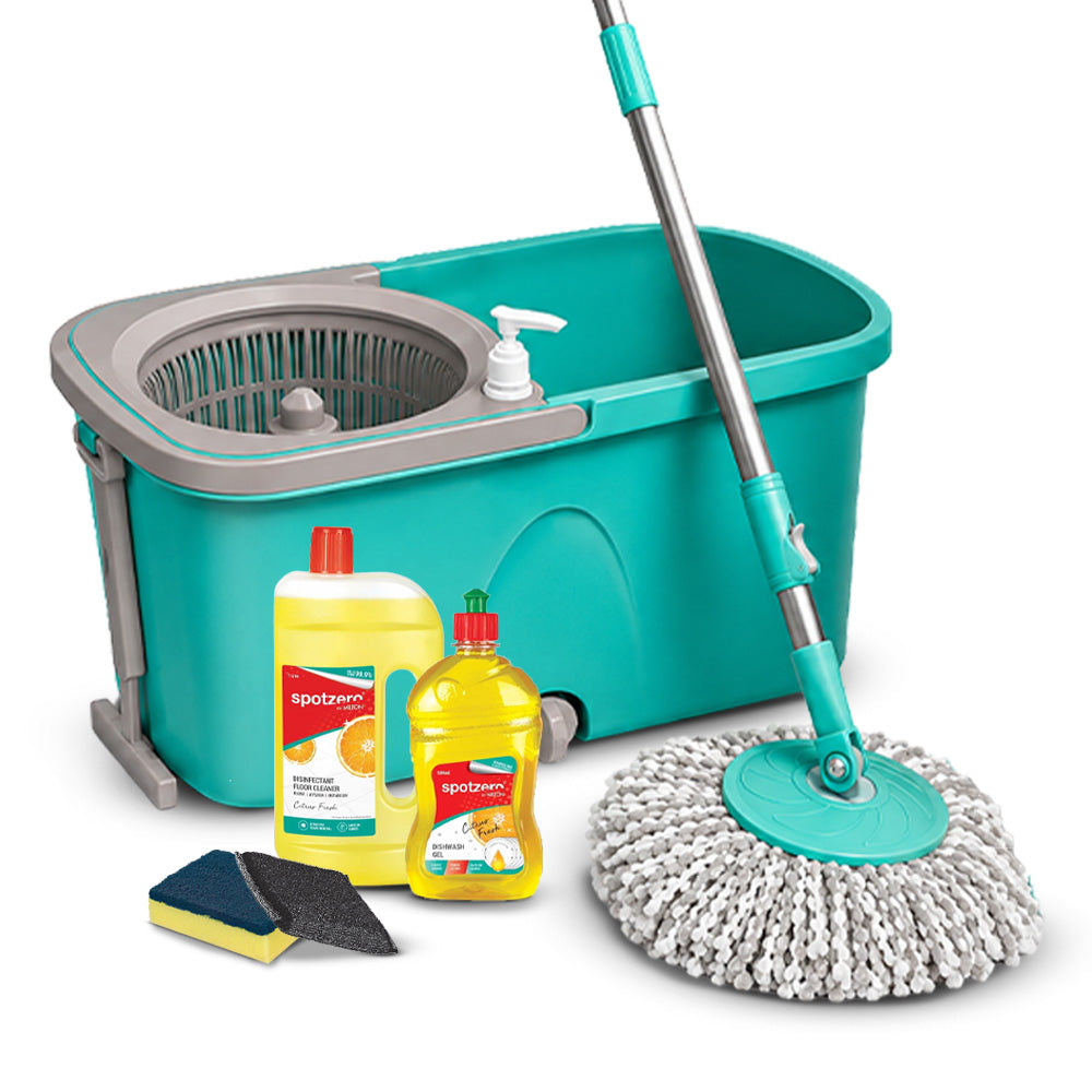 Classic Spin Mop Kitchen Utility Combo (Spotzero by Milton)
