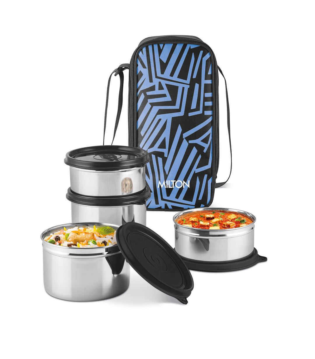 Stack Pack 4 Vertical Insulated Tiffin and Jacket (Milton)