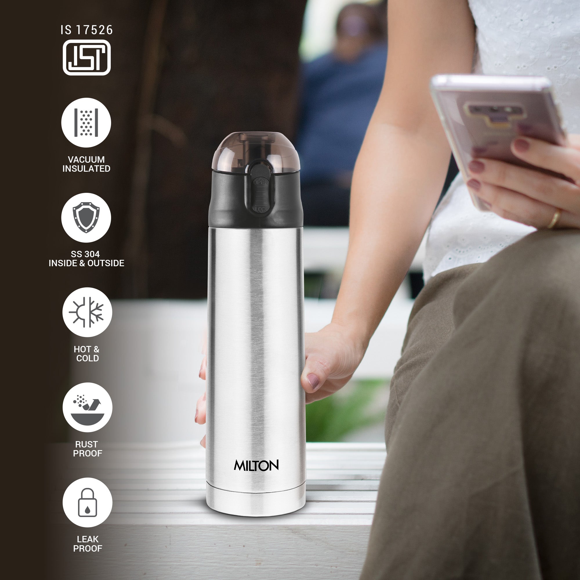 3D Personalized Crown Thermosteel Bottle (Milton)