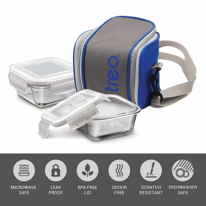 Cube Glass Tiffin (Treo by Milton)