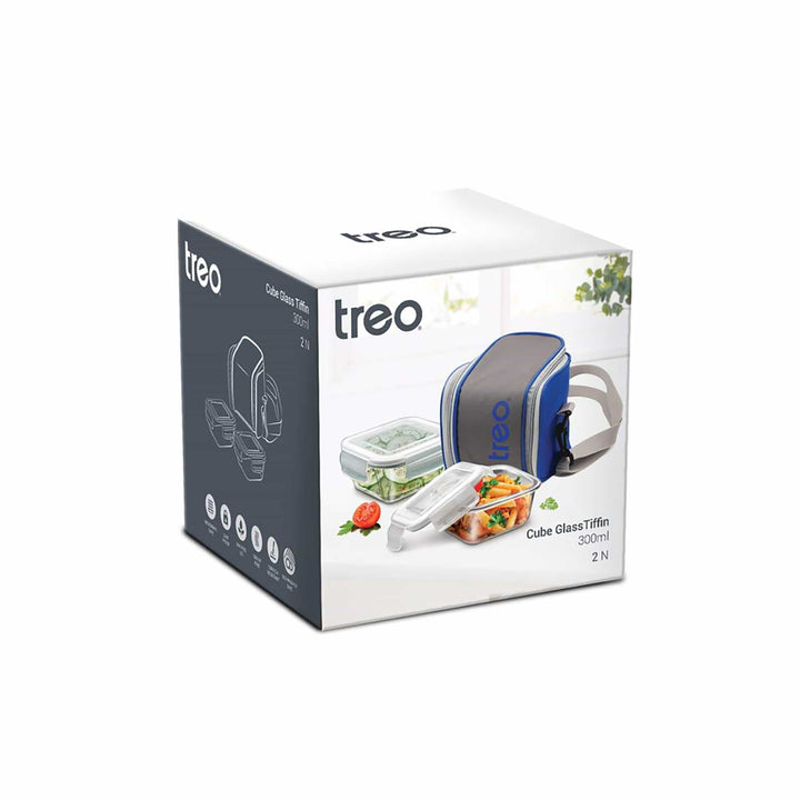 Cube Glass Tiffin (Treo by Milton)