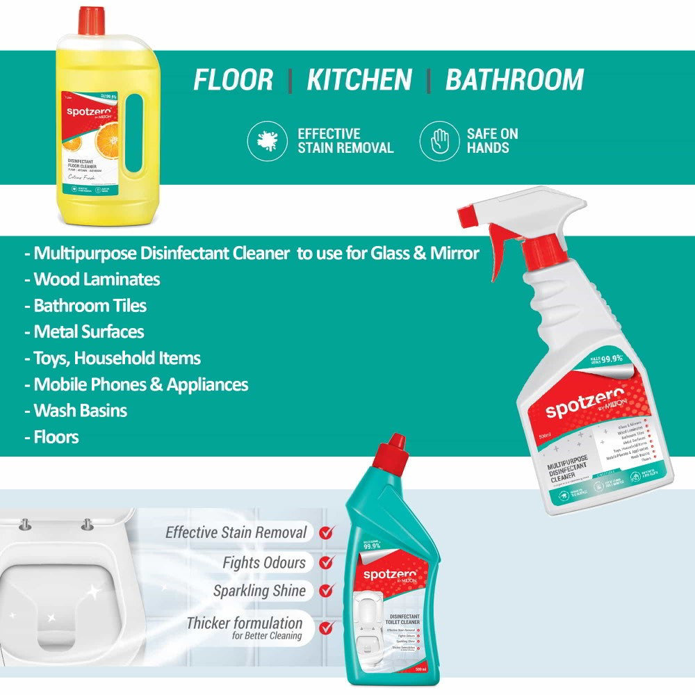 Elegant Mop Cleaning Kit (Spotzero by Milton)