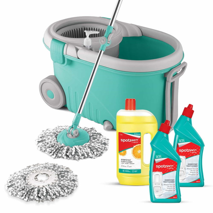 Spotzero by Milton Elegant Mop with Cleaner Set