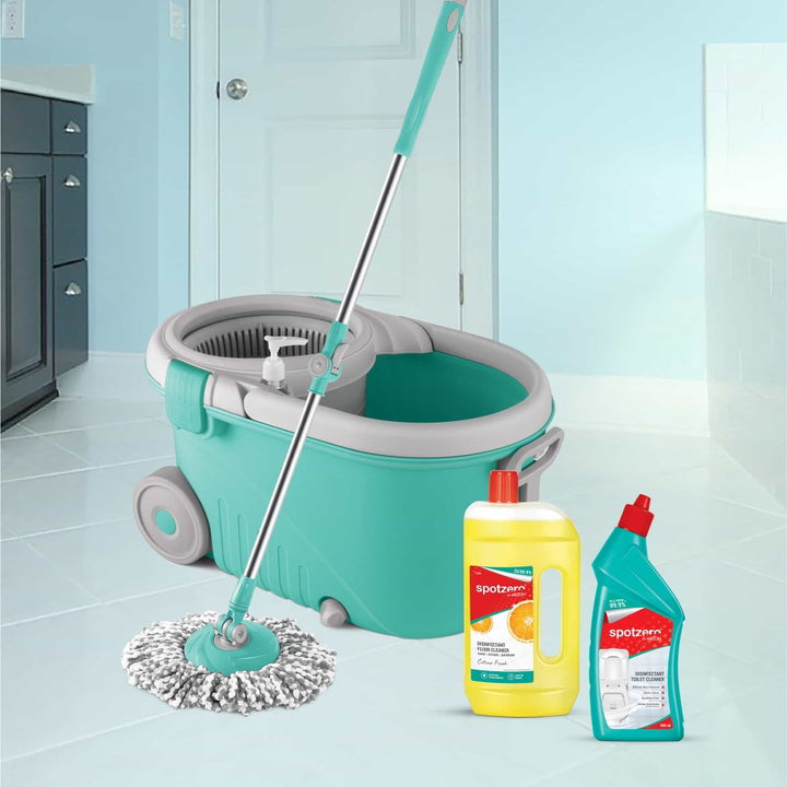 Milton Elegant Mop with Cleaner Set (Spotzero by Milton)