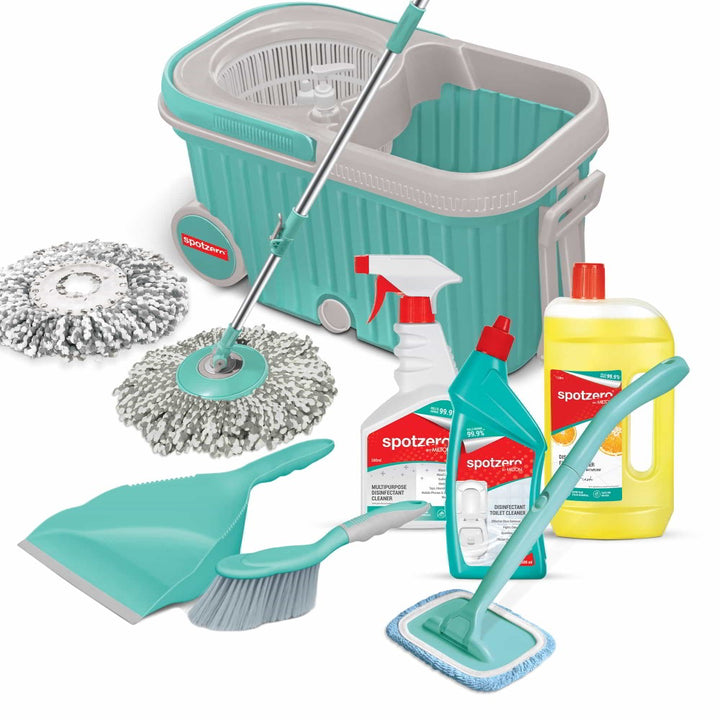 Spotzero by Milton Elite Mop Kit with Car Glass Cleaner