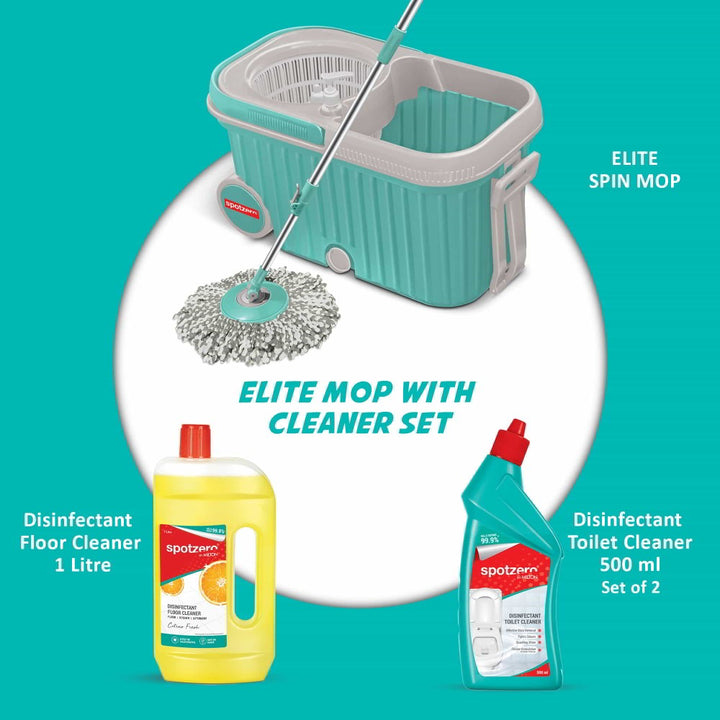 Elite Mop with Cleaner Set (Spotzero by Milton)
