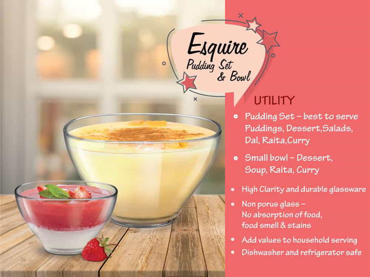 Esquire Pudding Set Features
