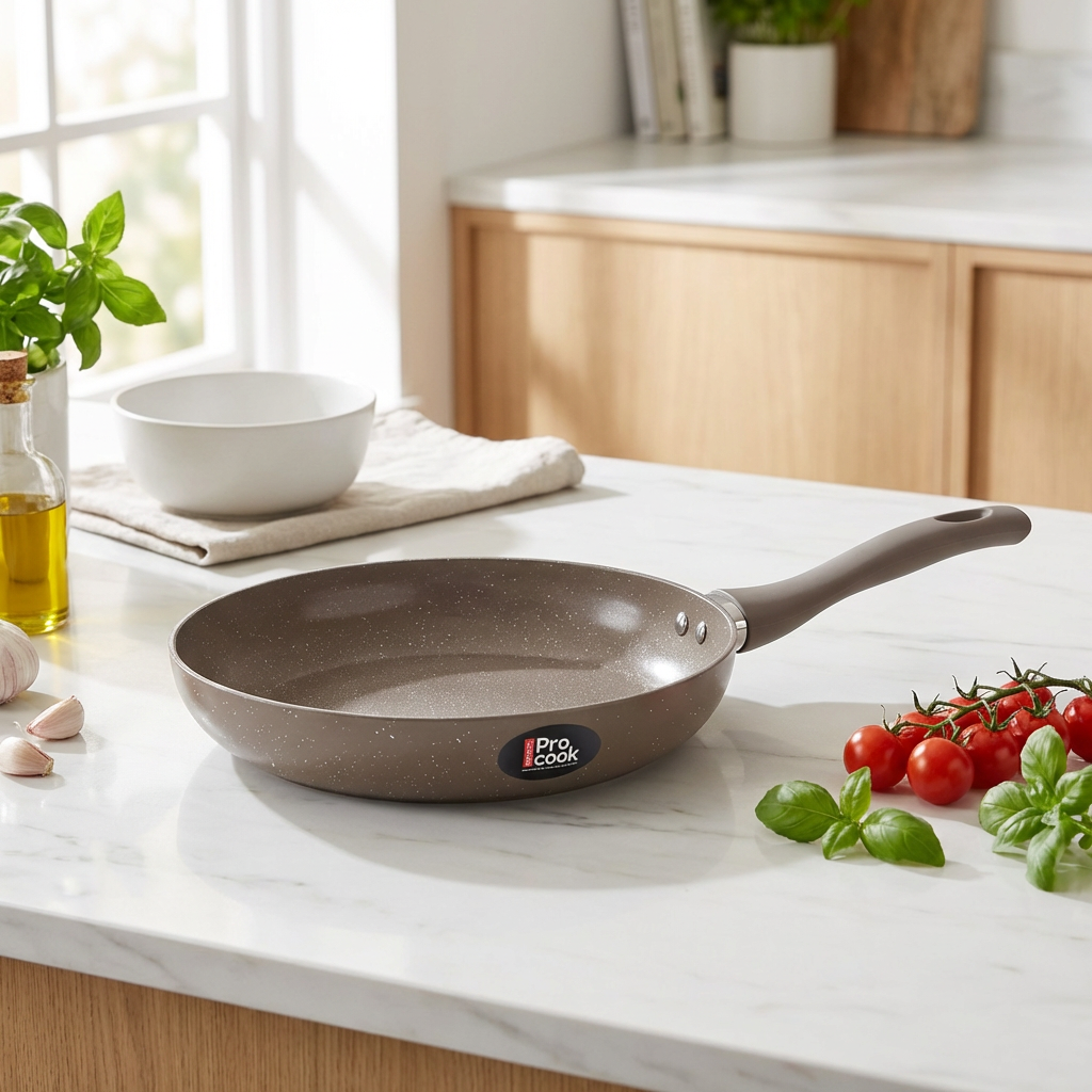Ceramic Fry Pan (Procook by Milton) - Brown / 20 cm