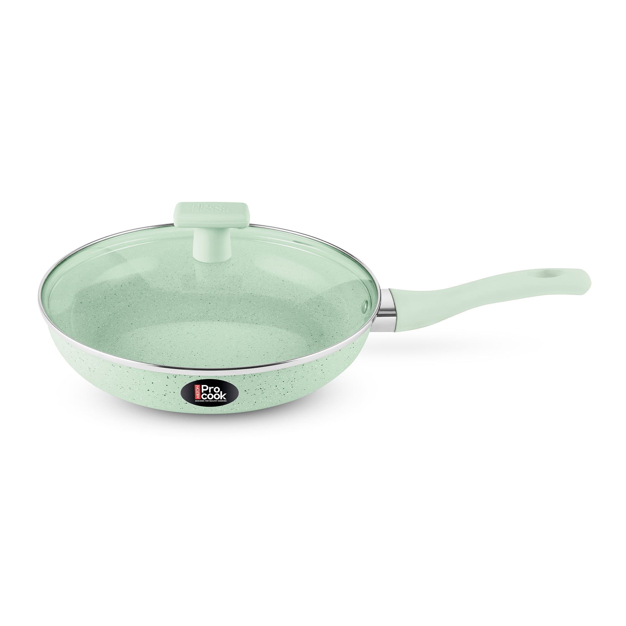 Ceramic Fry Pan With Glass Lid (Procook by Milton)