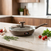 Ceramic Fry Pan With Glass Lid (Procook by Milton)