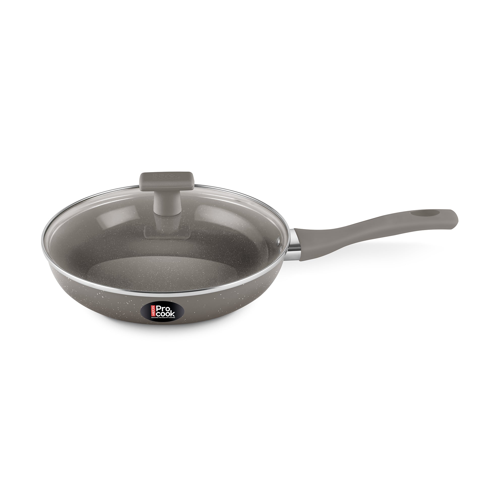 Ceramic Fry Pan With Glass Lid (Procook by Milton)