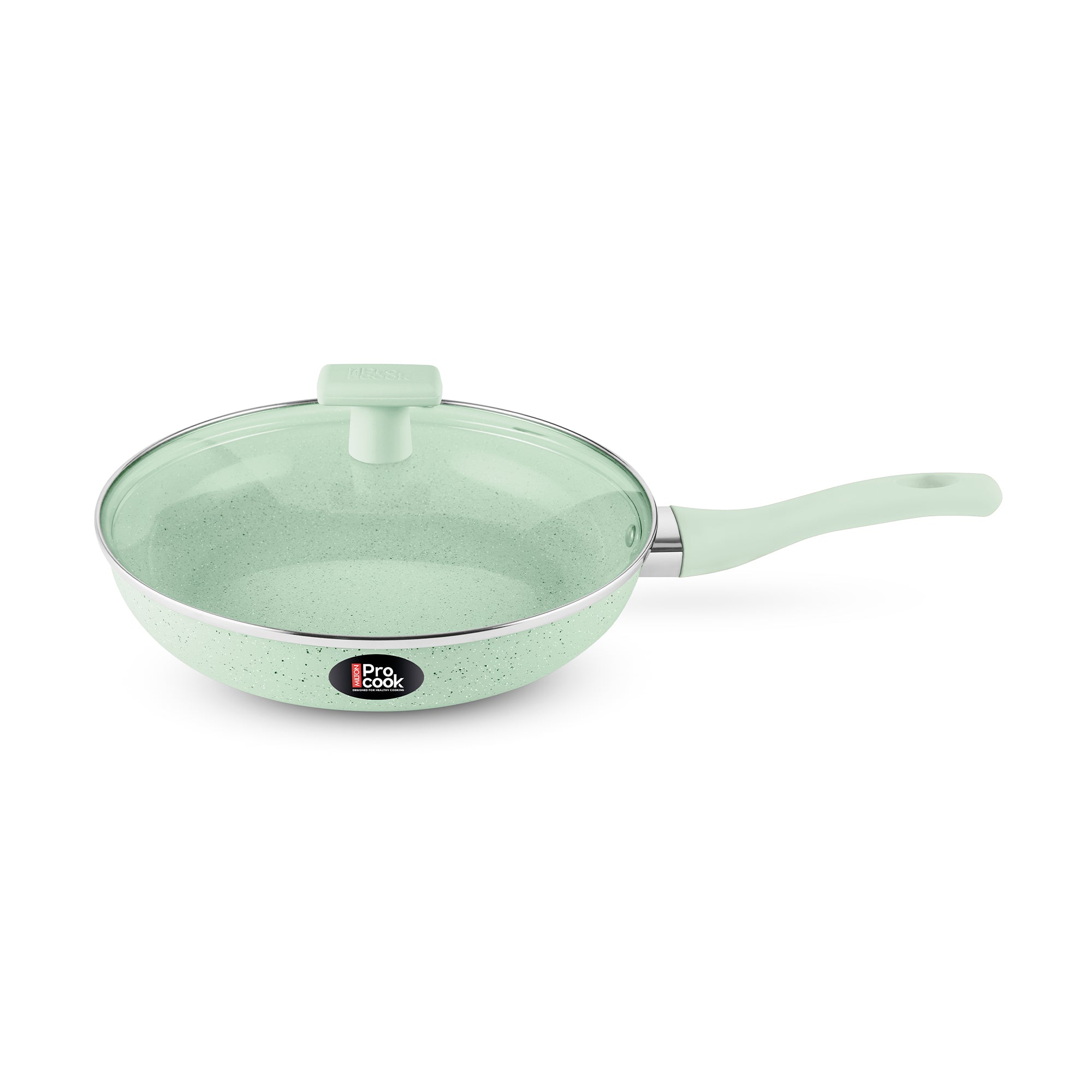 Ceramic Fry Pan With Glass Lid (Procook by Milton)