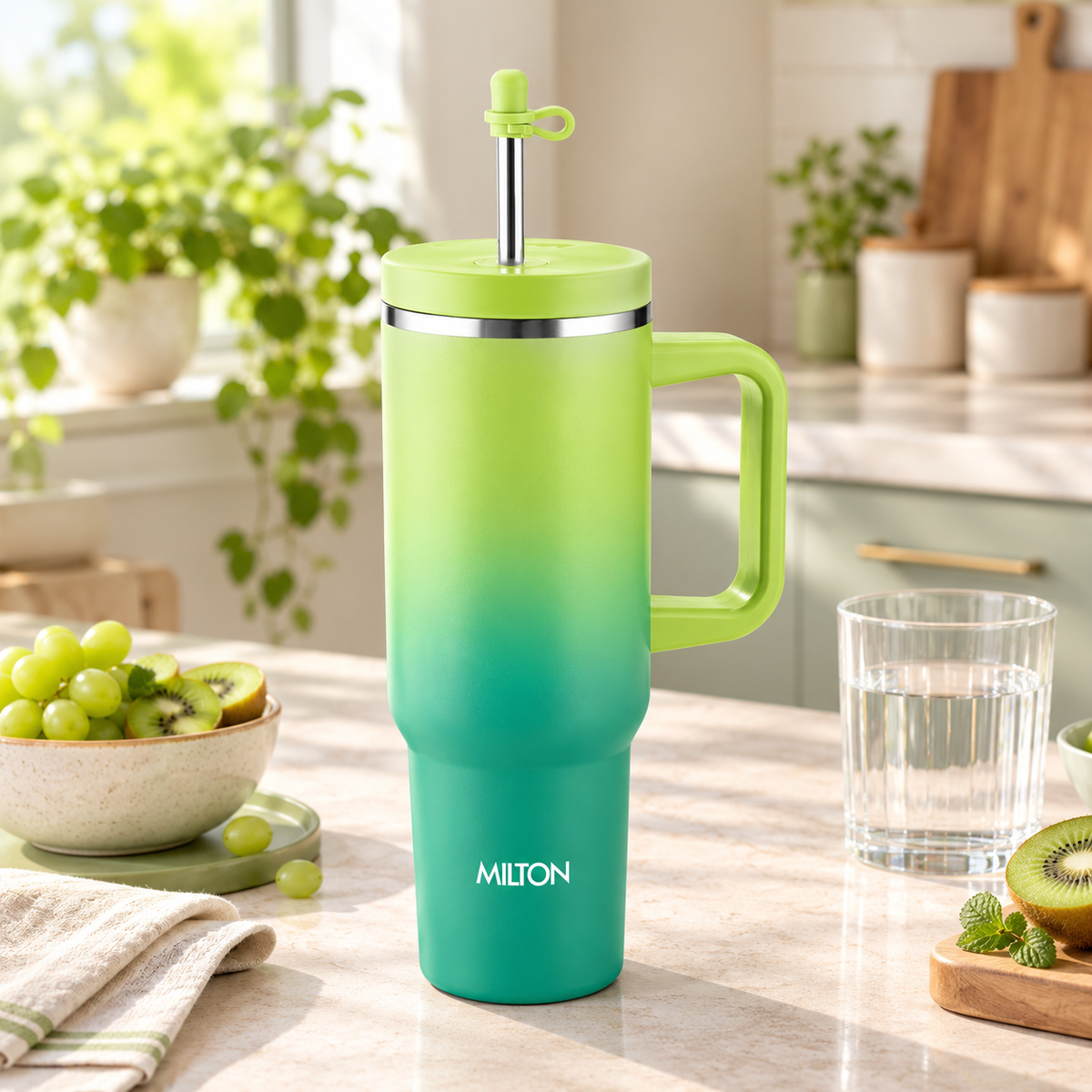 { 1100 ml | Light Green & Aqua Green }
