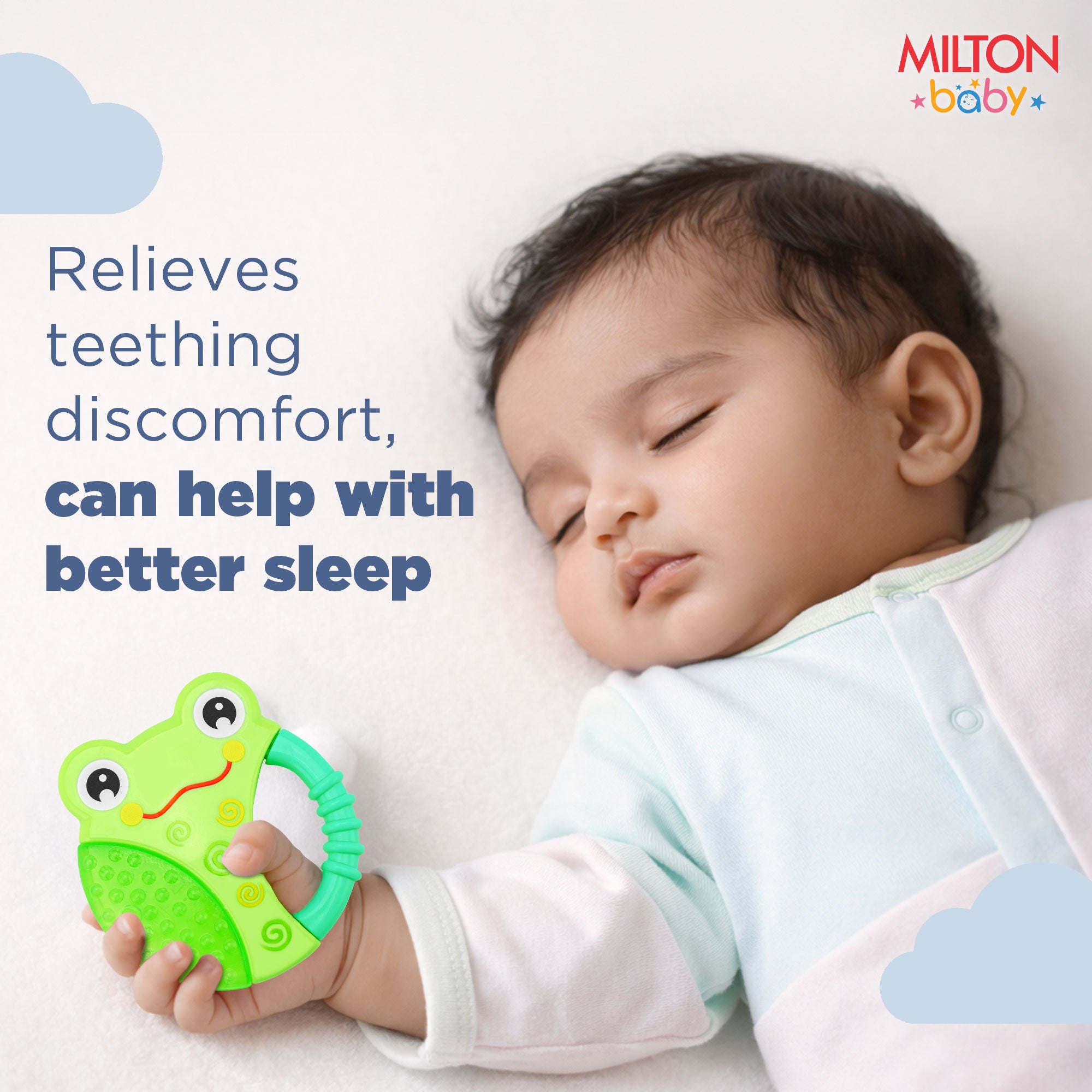 Bear & Frog Water Filled Teether For Baby (Milton)