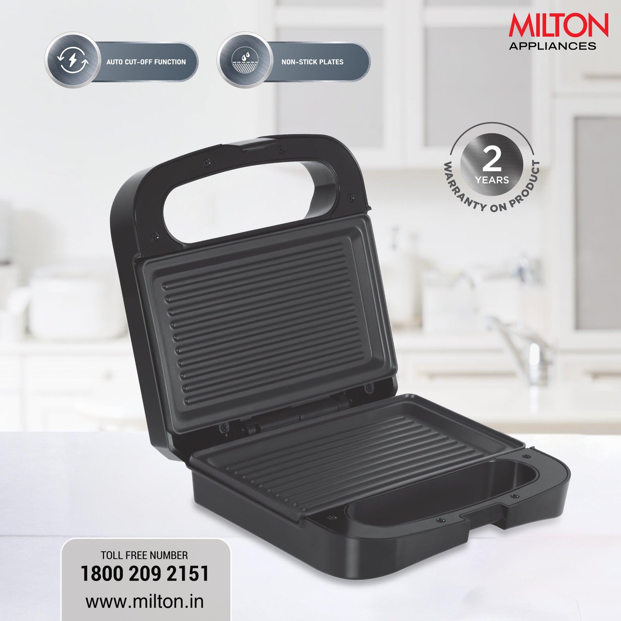 Sandwich Griller HSG022 (Milton)