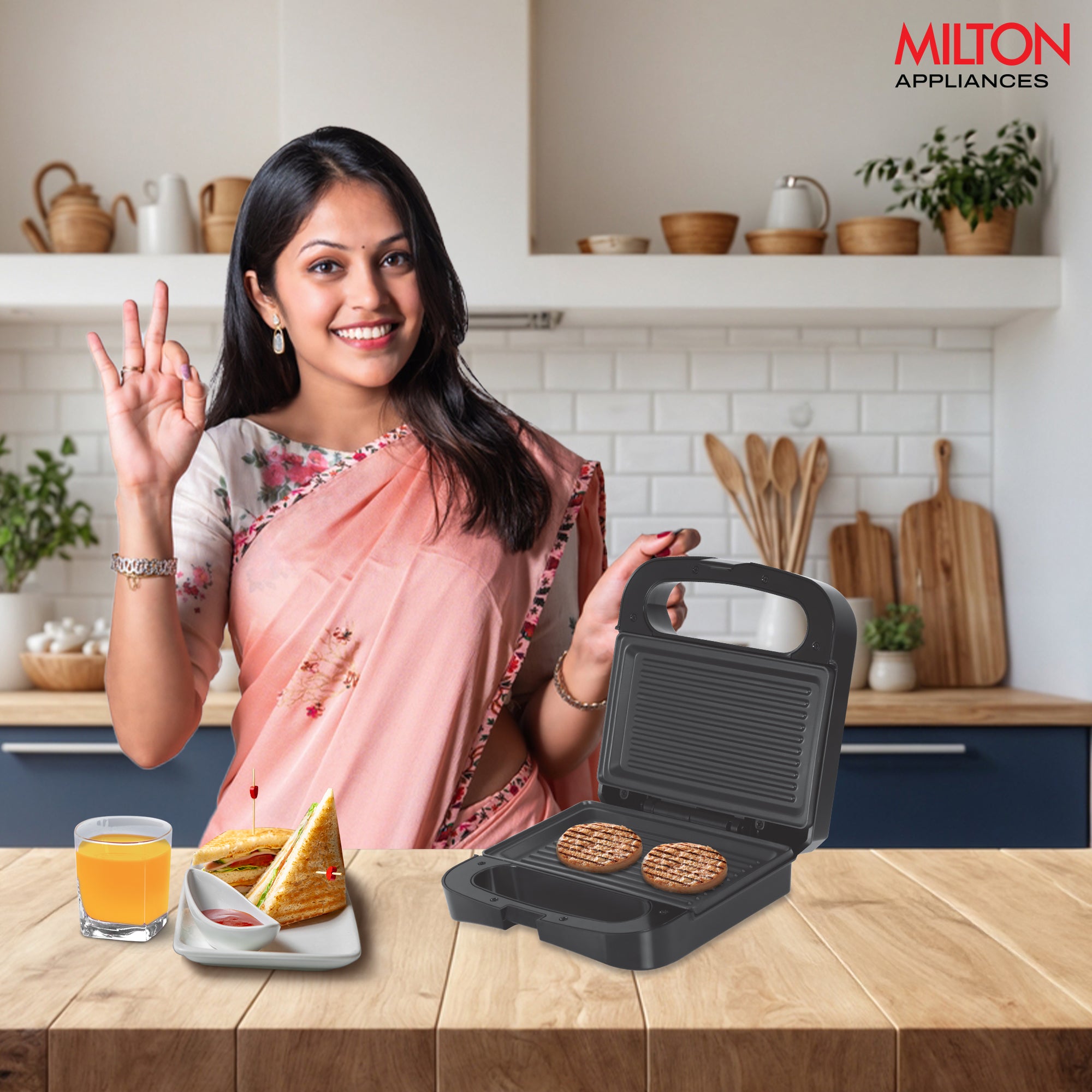 Sandwich Griller HSG022 (Milton)