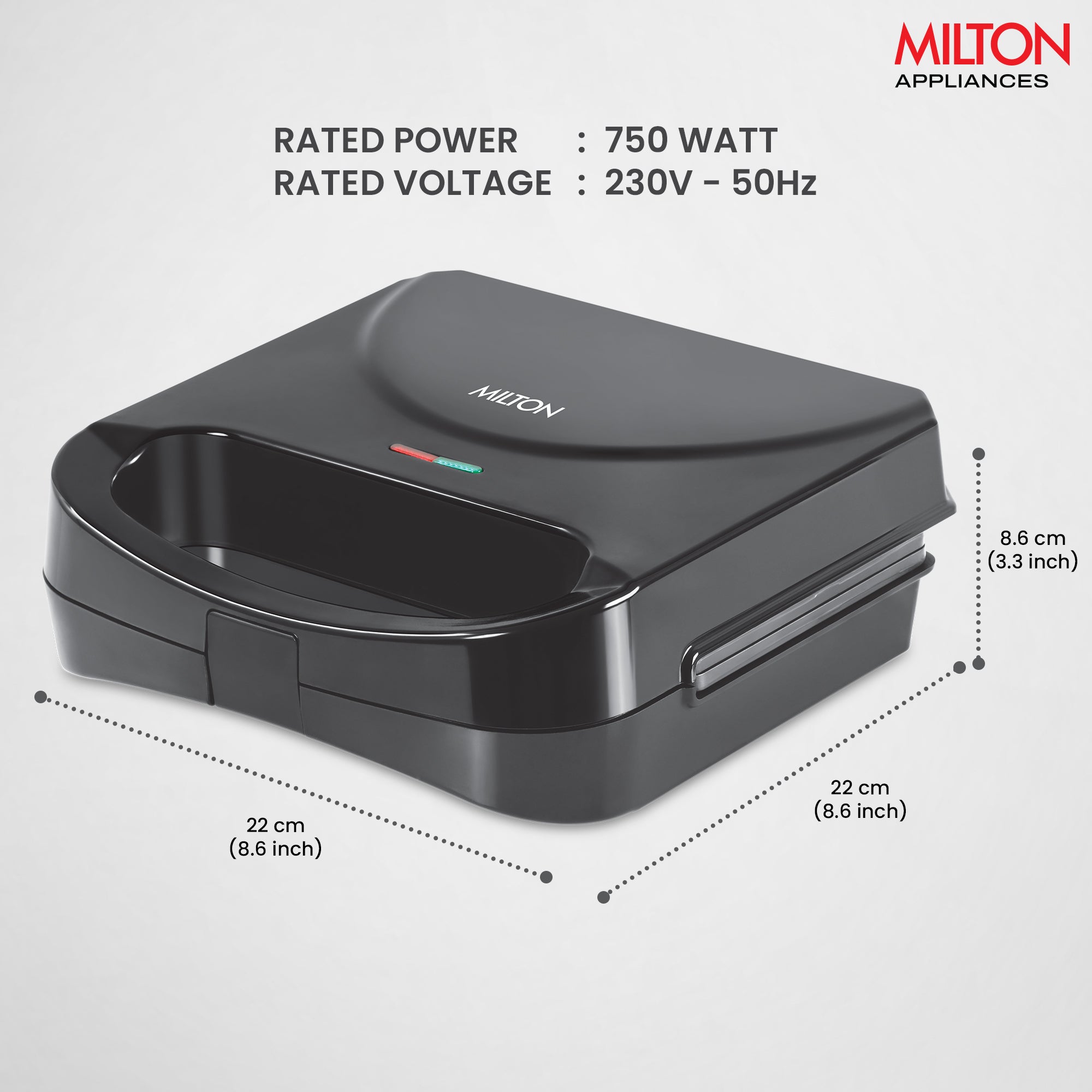 Sandwich Griller HSG022 (Milton)