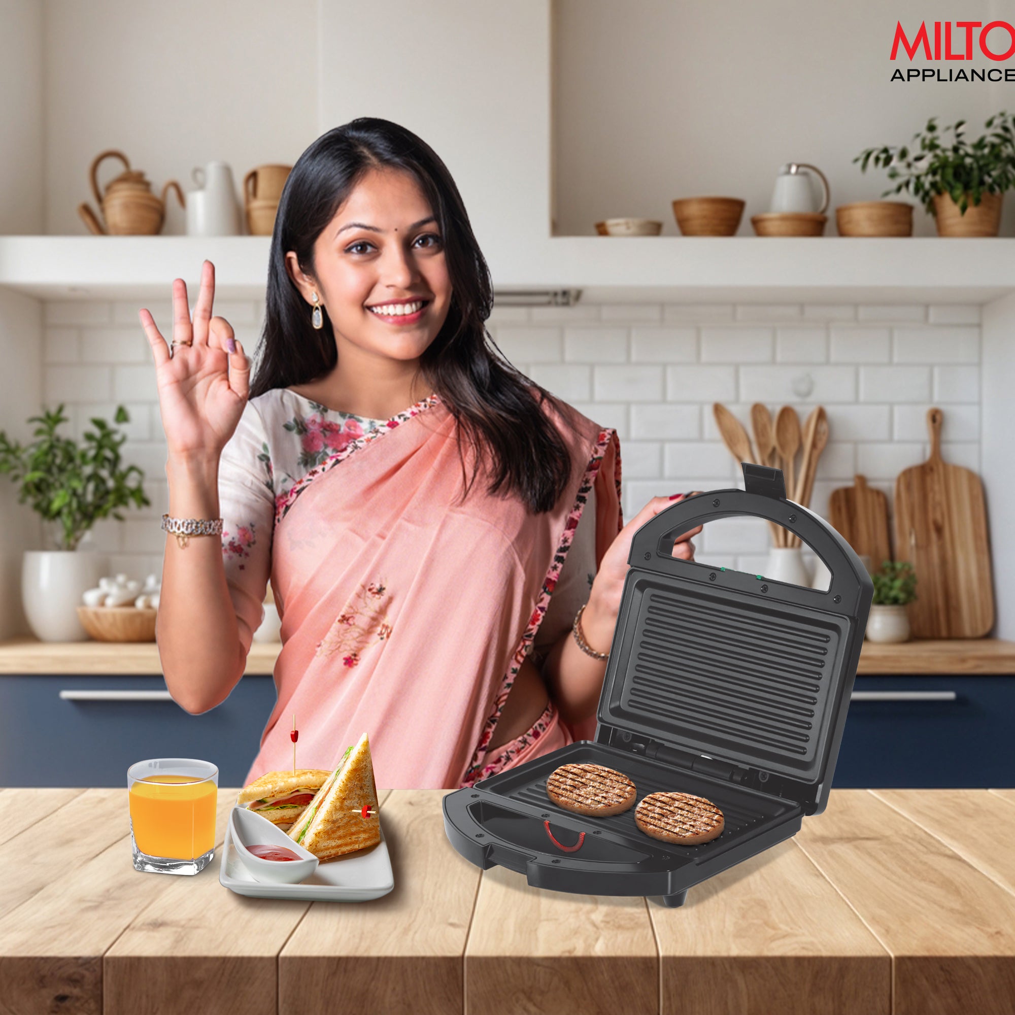 Sandwich Griller HSG044 (Milton)