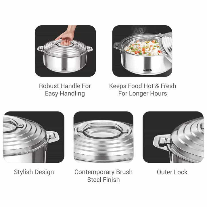 Galaxia Stainless Steel Casserole (Milton)