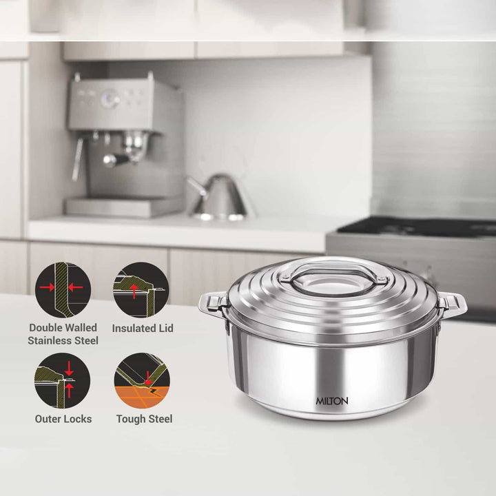 Galaxia Stainless Steel Casserole (Milton)