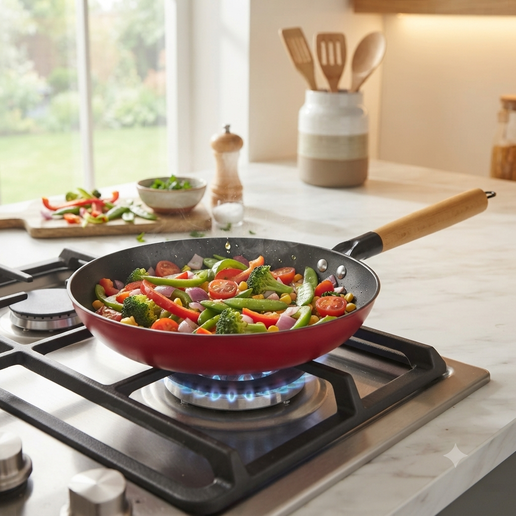 Cast Iron Fry Pan with Enamel Coating (Milton Procook)