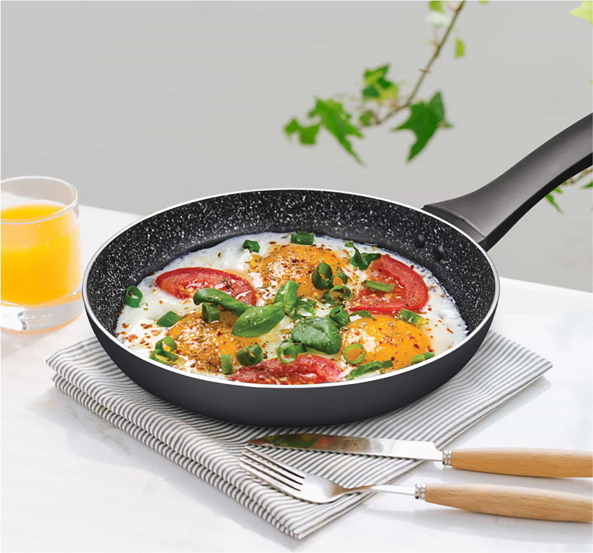 Granito Induction Fry Pan (Milton Procook) - Black / 20 cm / 1 Unit