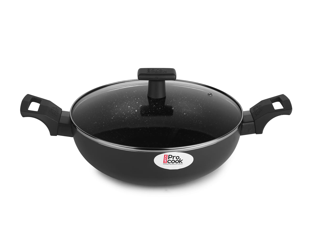Milton ProCook Granito-Induction Kadhai Glass Lid