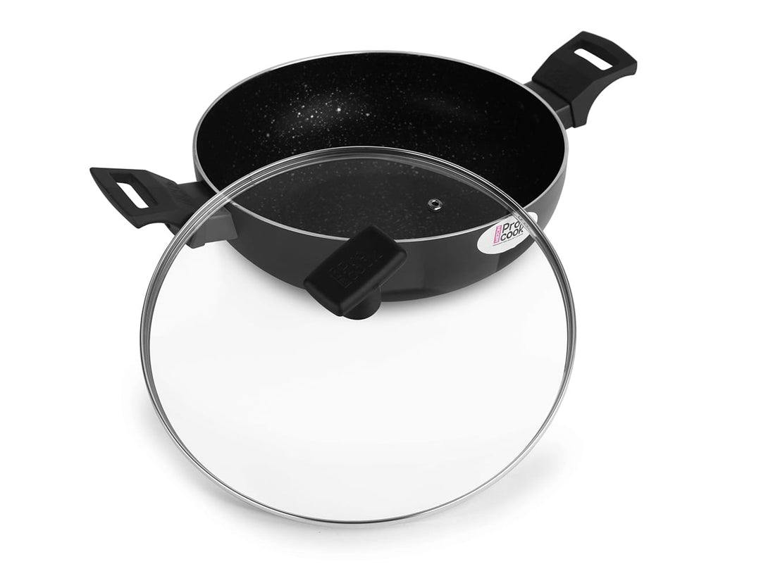 Granito Induction Kadhai with Glass Lid (Milton Procook)