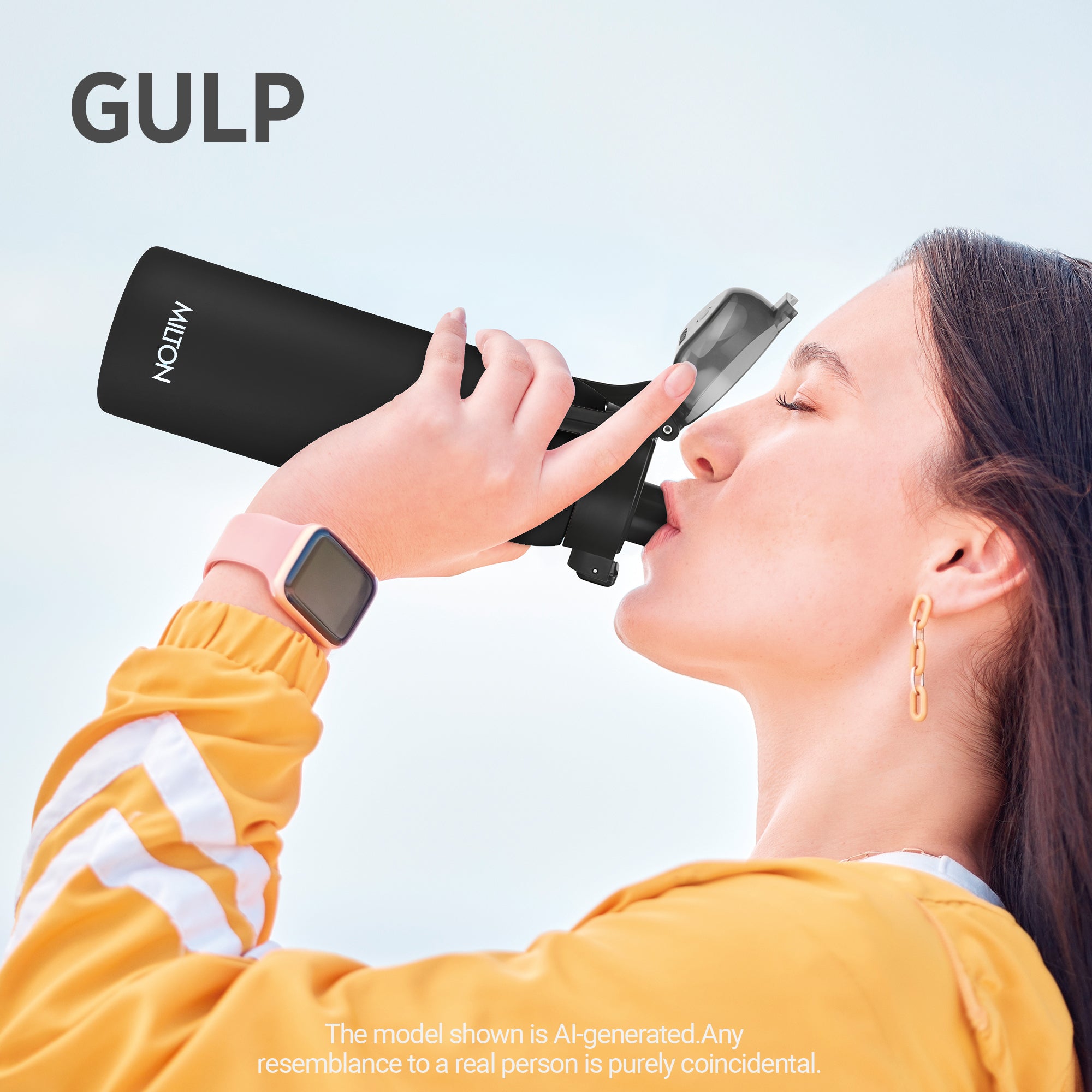 Dual Flow Thermosteel Water Bottle (Milton)