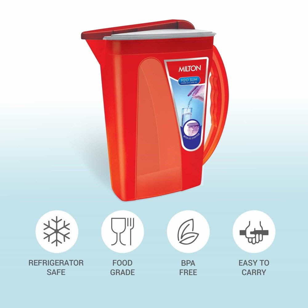 H2O Slim Plastic Water Jug Features