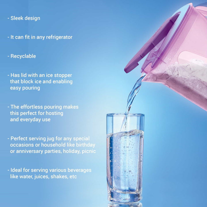 H2O Slim Plastic Water Jug