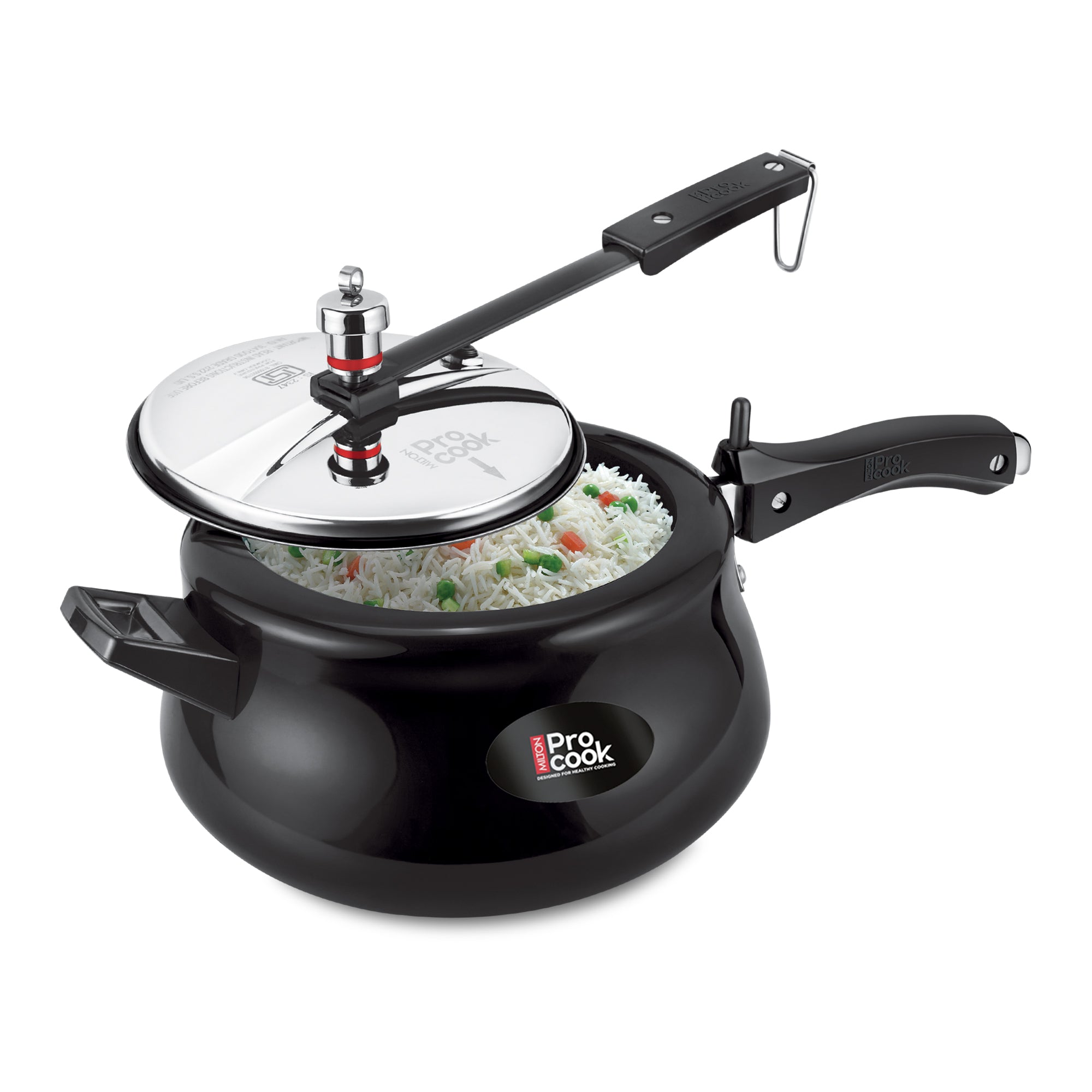 Hard Anodized Royal Curve Inner Lid Pressure Cooker (Milton Procook)