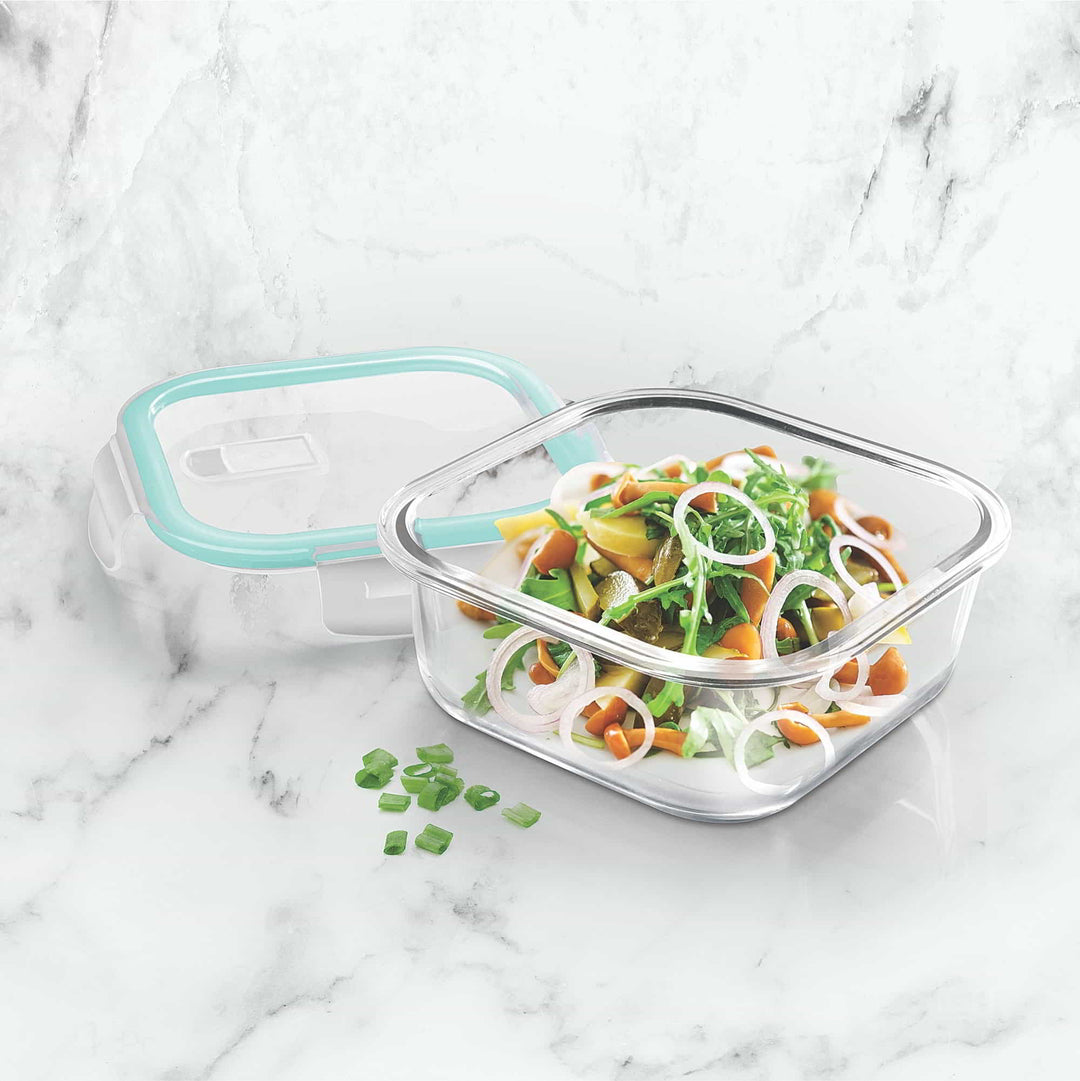 Hi Borosilicate Clip Fresh Square Container