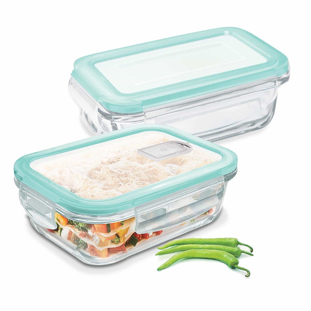 Hi Borosilicate Clip Fresh Rectangular Container