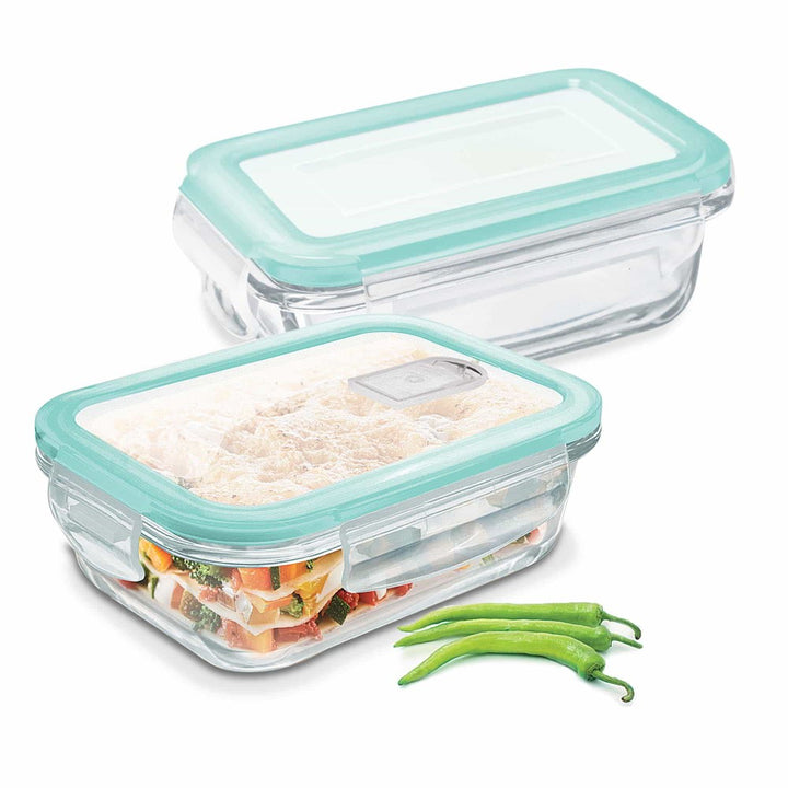 Hi Borosilicate Clip Fresh Rectangular Container