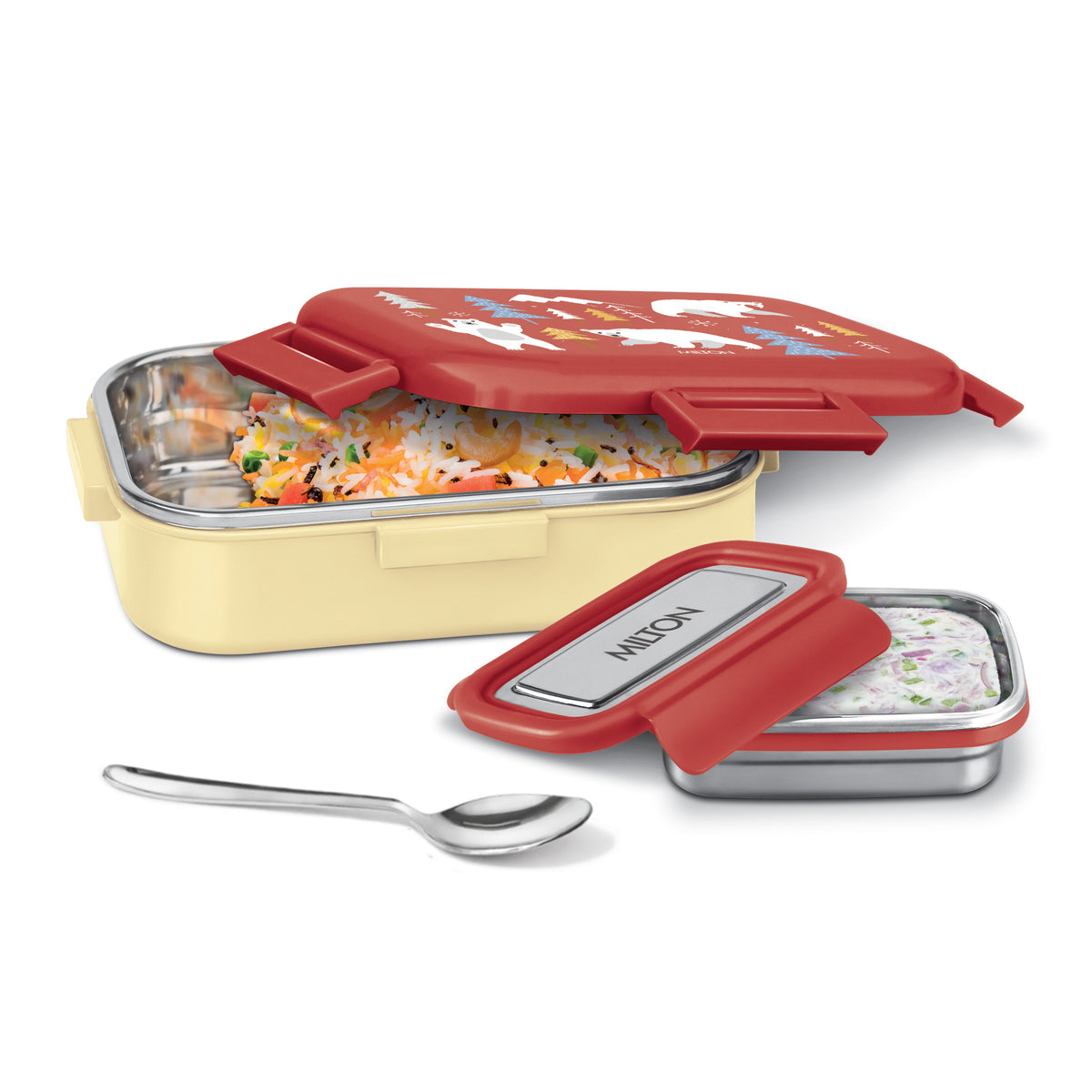 Hugo Insulated Tiffin (Milton) - Red