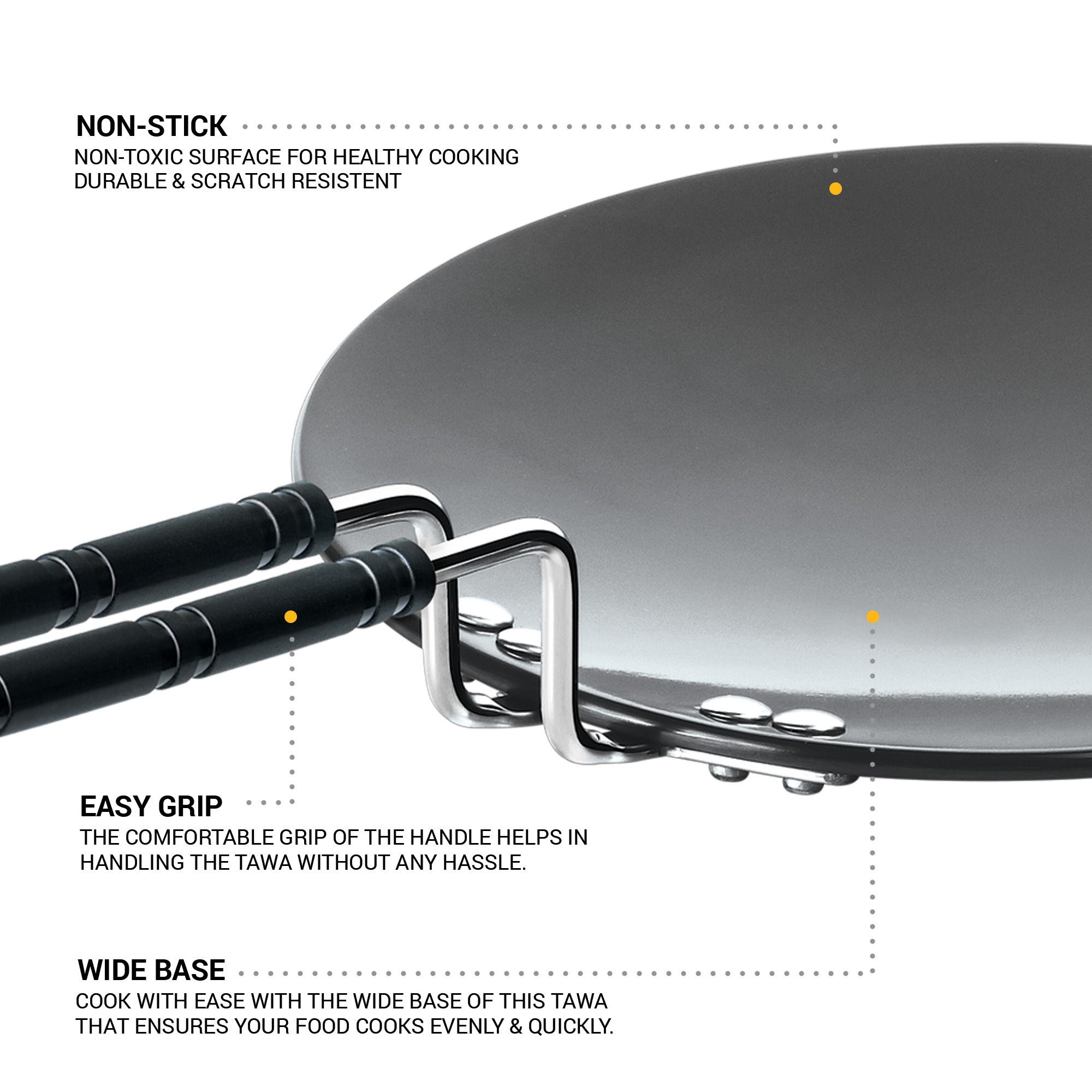 Tawa Hard Anodised Features